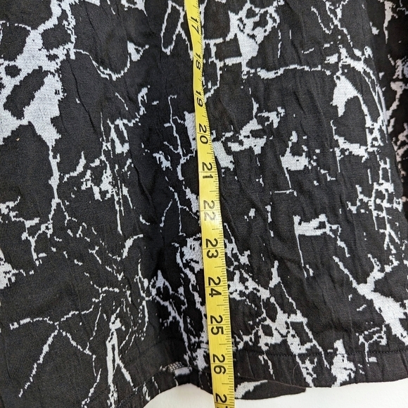 JM Collection Colorblock Marble Print Quilted ¾ Sleeve Jacket Black White- sz 1X - Picture 11 of 11